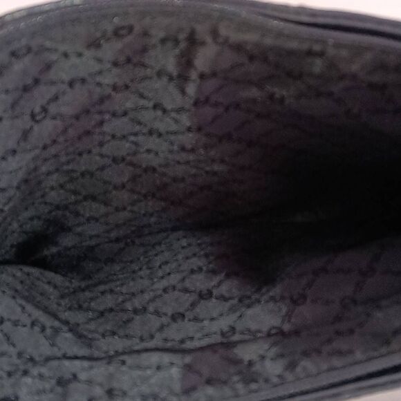 Etienne Aigner Women's Genuine Leather Dual Handle Straps Shoulder Bag Black - Picture 6 of 7